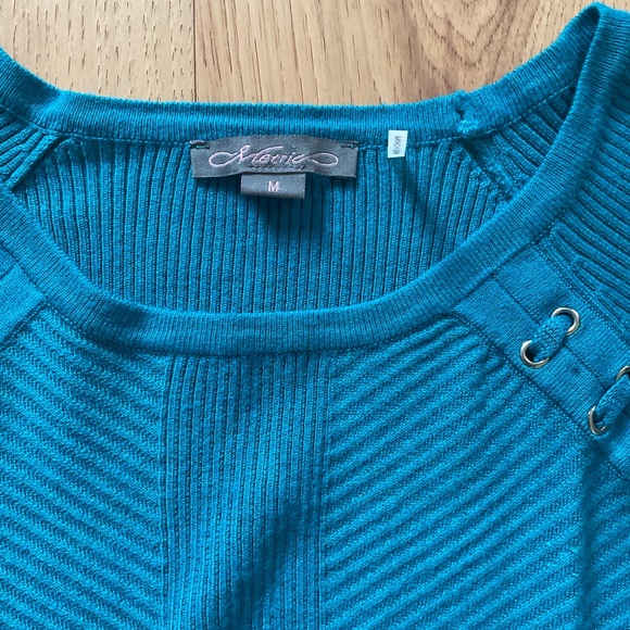 Metric Teal Long Sleeve Women's Sweater, Size Medium - Picture 4 of 7